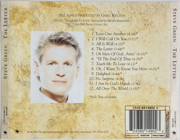 Steve Green - The Letter CD Import