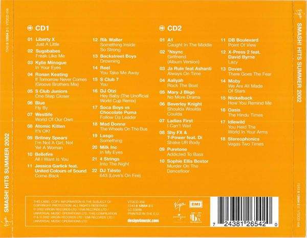 Various - Smash! Hits Summer 2002 Double CD Import
