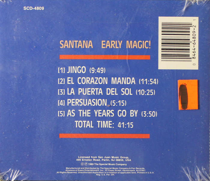 Santana - Early Magic! CD Import