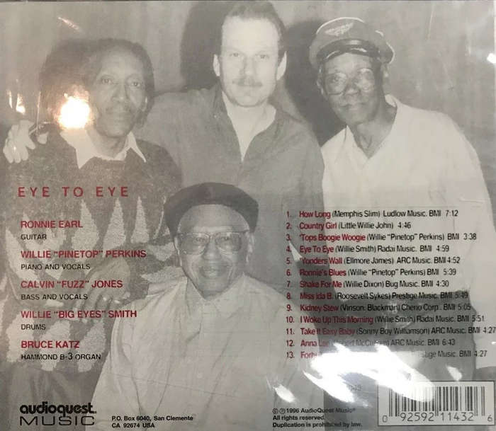 Ronnie Earl, Pinetop Perkins, Calvin "Fuzz" Jones, Willie "Big Eyes" Smith - Eye To Eye CD Import