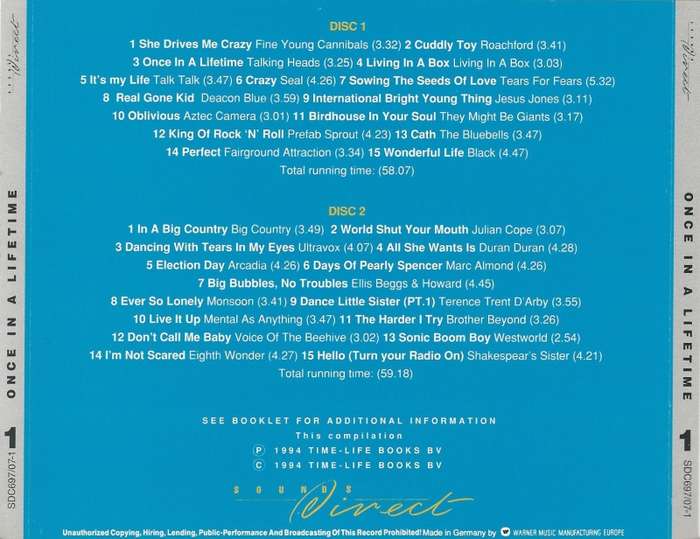 Various - Once In a Lifetime 4x CD Set Import