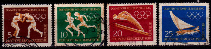 GERMANY DDR 1960, 27 Jan. OLYMPIC GAMES - ROME, ITALY, set, UH, CV +/-R 70.00, view scans