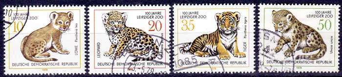 GERMANY DDR 1978, 23 May. 100th ANNIV LEIPZIG ZOO, set, UH, CV +/-R 45.00 view scans
