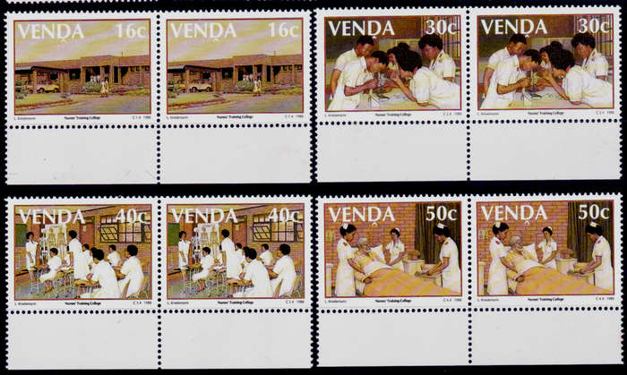 VENDA 1988, 18 Aug. 5th ANNIV SHAYANDIMA, set pairs, MNH, CV R 20.00 view scans