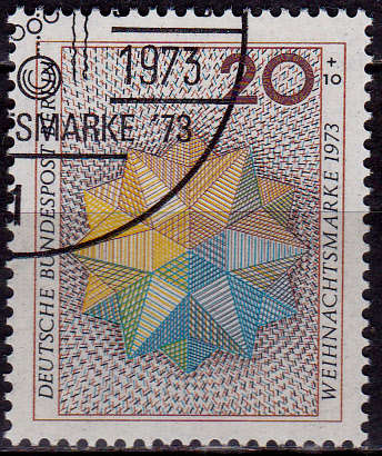 GERMANY BERLIN 1973, 9 Nov. CHRISTMAS STAMPS, single, UH, CV +/-R 10.00 view scans