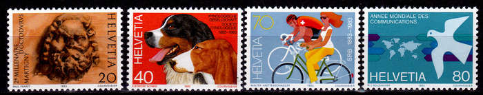 SWITZERLAND 1983, 22 Aug. ANNIVERSARIES, set, MNH, CV +/-R 50.00 view scans