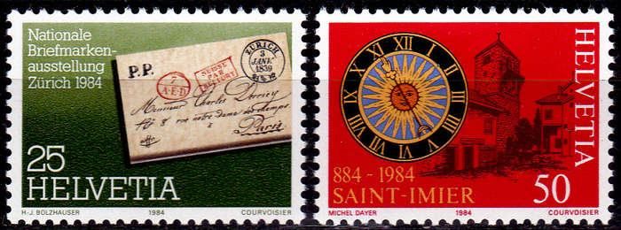 SWITZERLAND 1984, 21 Feb. NABA ZURI 84 ZURICH , set, MNH, CV +/-R 20.00 view scans
