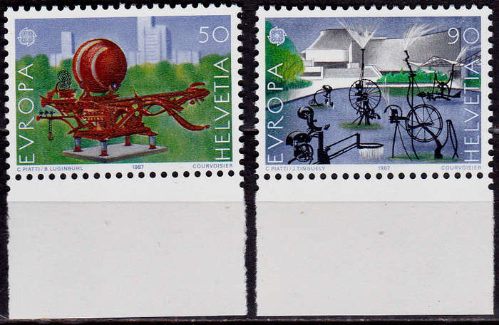 SWITZERLAND 1987, 26 May. EUROPA STAMPS, set, MNH, CV +/-R 40.00 view scans