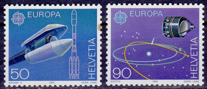 SWITZERLAND 1991, 14 May. EUROPA STAMPS, set, MNH, CV +/-R 40.00 view scans