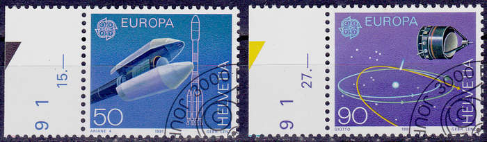 SWITZERLAND 1991, 14 May. EUROPA STAMPS, set, CTO, CV +/-R ?? view scans