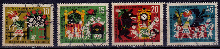 GERMANY 1963, 23 Sept. CHARITY STAMPS FAIRY TALES, set, UH, CV +/-R 40.00 view scans