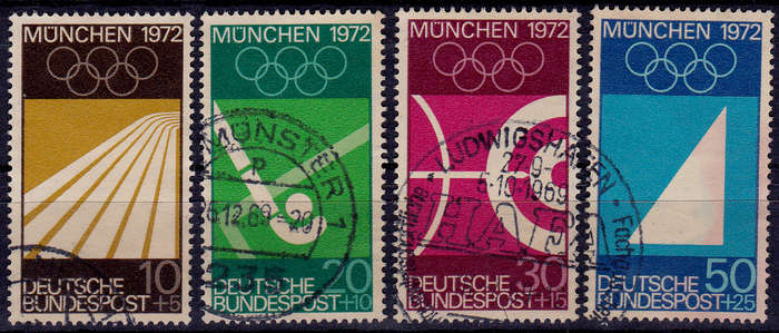 GERMANY 1969, 4 June. OLYMPIC GAMES MUNICH GERMANY, set, UH, CV +/-R 40.00 view scans