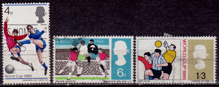 ENGLAND 1966, 1 June. FOOTBALL WORLD CUP, set, UH, CV +/-R 20.00 view scans