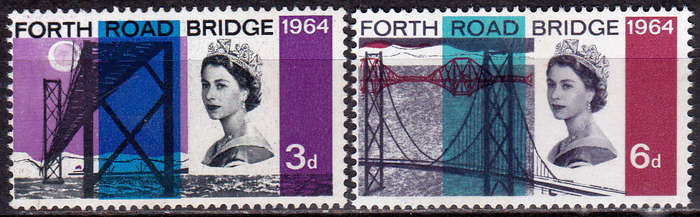 ENGLAND 1964, 4 Sept. OPENING FORTH ROAD BRIDGE, set, MNH, CV +/-R 15.00 view scans