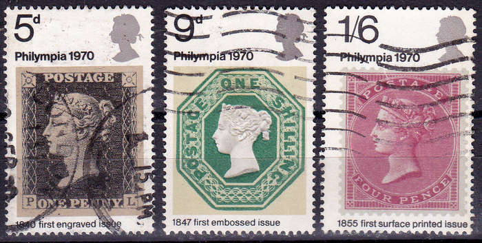 ENGLAND 1970, 18 Sept. PHILYMPIA STAMP EXHIBITION, LONDON, set, UH, CV +/-R 25.00 view scans
