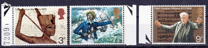 ENGLAND 1972, 26 April. ANNIVERSARIES, set, MNH, CV +/-R 25.00 view scans