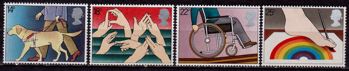 ENGLAND 1981, 25 March. INTERNATIONAL YEAR DISABLED, set, MH, CV +/-R 35.00 view scans