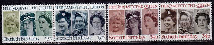 ENGLAND 1986, 21 April. 60th ANNIV BIRTH of QEII, set, MNH, CV +/-R 55.00 view scans