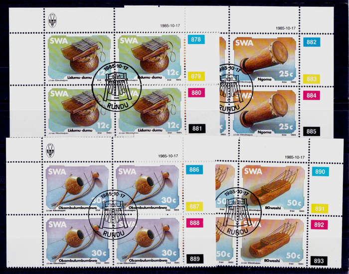 SWA 1985, 17 Oct. TRADITIONAL MUSICAL INSTRUMENTS, set controls, CTO, CV R ?? view scans