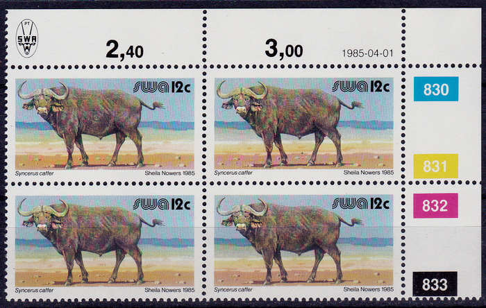 SWA 1985, 1 April. ADDITIONAL VALUE EXISTING DEFINITIVE, single control, MNH, CV R 4.00 view scans