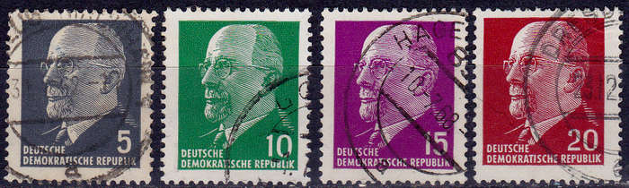 GERMANY DDR 1961, 29 Aug. WALTER ULBRICHT, set, UH, CV +/-R 25.00, view scans
