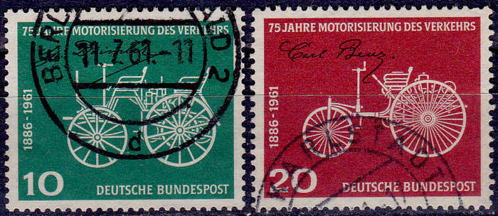 GERMANY 1961, 3 July. DAIMLER AND BENZ, set, UH, CV +/-R 20.00 view scans