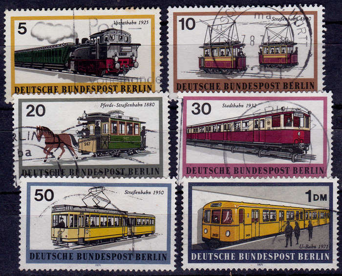 GERMANY BERLIN 1971, 18 Jan. TRANSPORTATION BERLIN, set, UH, CV +/-R 70.00 view scans