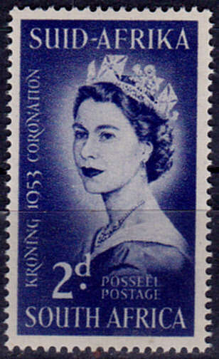 UNION OF SA 1953, 3 June. CORONATION of QEII,  single, MNH, CV R 2.00 view scans