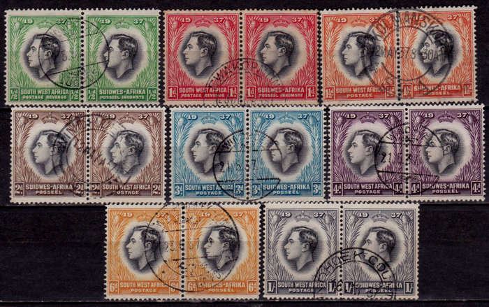SWA 1937, 12 May. CORONATION OF KGVI, set, UH, CV R 105.00 view scans