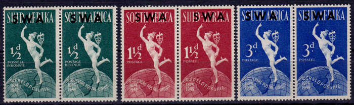 SWA 1949, 1 Oct. 75th ANNIV of UPU, MH, CV R 65.00 view scans