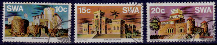SWA 1976, 15 May. HISTORIC CASTLES, set, UH, CV R 7.50 view scans