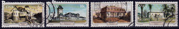 SWA 1977, 4 Nov. HISTORIC HOUSES, set, UNH, CV R 10.00 view scans