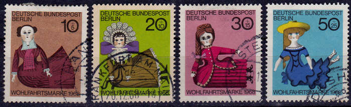 GERMANY BERLIN 1968, 3 Oct. CHARITY STAMPS, set, UNH, CV +/-R 35.00 view scans