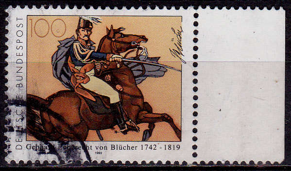 GERMANY 1992, 5 Nov. 250th ANNIV GL VON BLUCHER, single, UH, CV+/- R 10.00 view scans