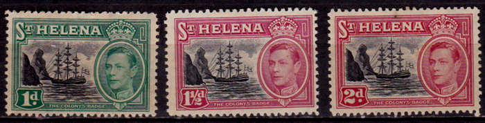 ST HELENA 1949, 1 Nov. KING GEORGE VI, set, MH, CV +/-R 100.00 view scans