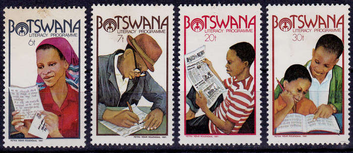 BOTSWANA 1981, 8 July. LITERACY PROGRAMME, set, MH, CV +/-R 40.00 view scans