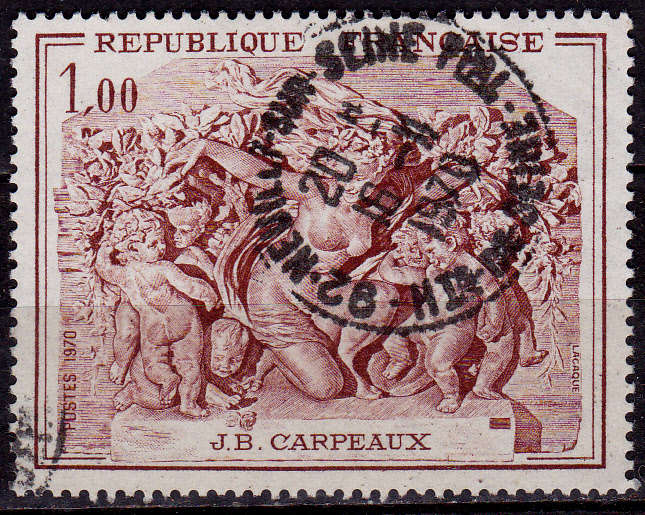FRANCE 1970, 4 July. FRENCH ART, single, UH, CV +/-R 10.00 view scans