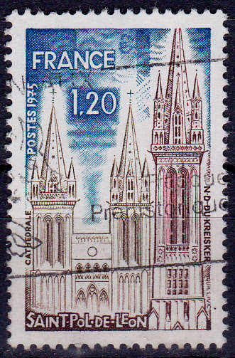 FRANCE 1975, 18 Jan. St POL-de-LéON, single, UH, CV +/-R 10.00 view scans