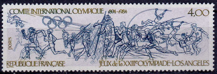 FRANCE 1984, 1 June. OLYMPIC GAMES, single, MNH, CV +/-R 40.00 view scans