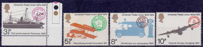 ENGLAND 1974, 12 June. DEV OVERSEAS MAIL TRANSPORT, set, MH, CV +/-R 30.00 view scans