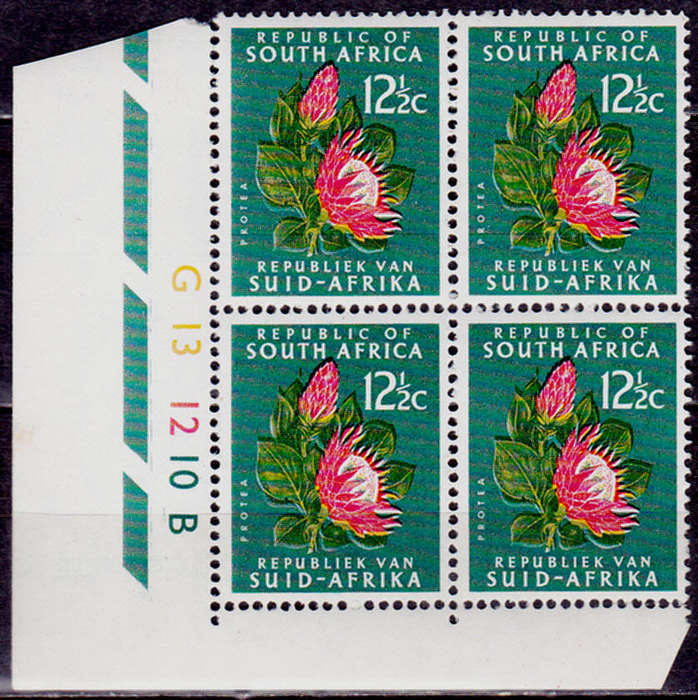 RSA 1966, 2 Feb. DEFINITIVE ISSUE, 12½c control block, MH, CV R 130.00 view scans