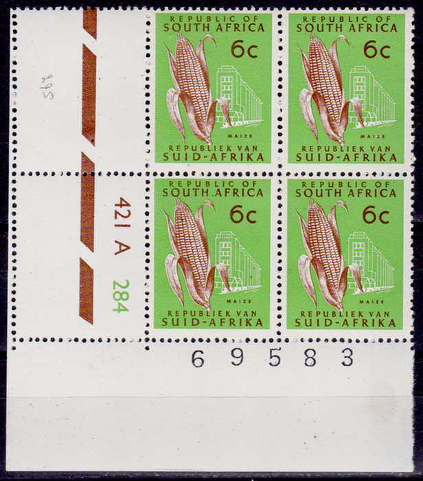 RSA 1971, April. DEFINITIVE ISSUE, 6c control A, MNH, CV R 10.00 view scans