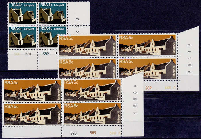 RSA 1974, 14 March. RESTORING of TULBAGH, set controls, MNH, CV R 44.00, view scans.