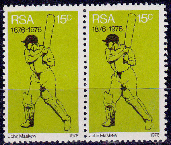 RSA, 1976. SA Cricket. Pair