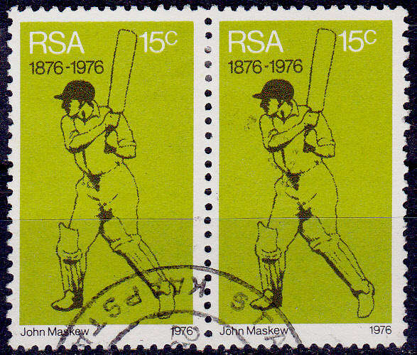 RSA, 1976. SA Cricket. Pair