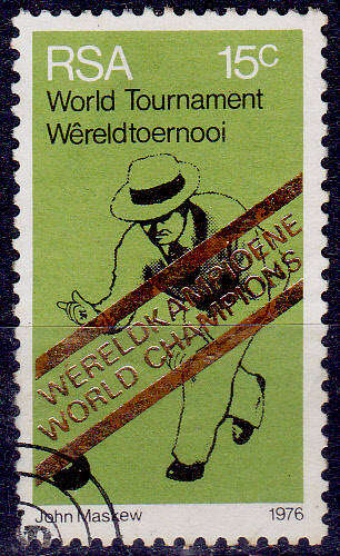 RSA, 1976. SA winners world bowls. Single