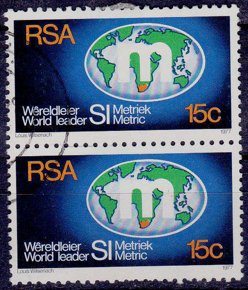 RSA, 1977. Metrication. Pair