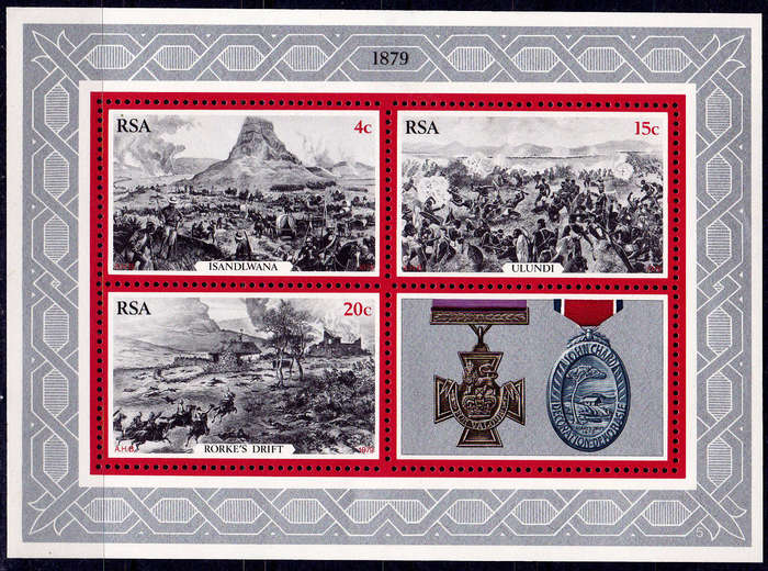 RSA, 1979. Zulu war. Mini sheet