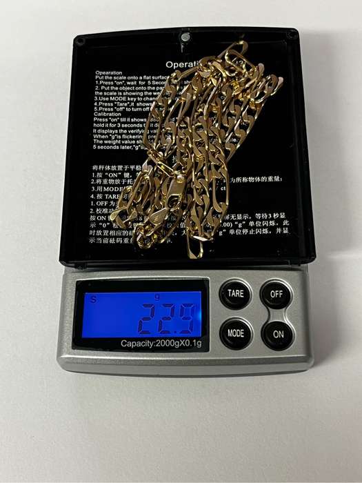 BEAUTIFUL 9ct GOLD NECKLACE 22.9 grams