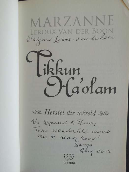 Tikkun Ha`olam / Leroux-Van der Boon